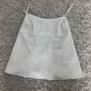 Urban outfitters white silky backless top